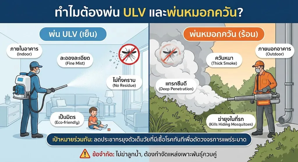 ทำไมต้องพ่น ULV และพ่นหมอกควัน ทำไมต้องพ่น ULV และพ่นหมอกควัน